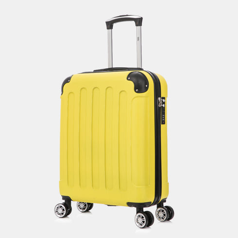 Raykong Maleta Cabina ABS 55x40x20cm (44L) Maxima aprovechamiento de espacio - 20 Pulgadas - Amarillo